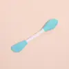 Pincel Facial de Material Prt com Duas Pontas, Escova Massageadora de Limpeza Facial, Aplicação de Máscara de Lama, Ferramenta de Beleza Facial, Pincel Portátil