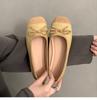 Zapatos Planos Mary Jane de Boca Baja Estilo Francés Retro Simples para Mujer 2025 Nuevos de Primavera y Otoño Zapatos sin Cordones de Suela Suave con Tacón Bajo