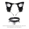 Diadema con Orejas de Gato para Cosplay Joyería de Cola de Gato Hecha a Mano Lindo Accesorios para el Cabello de Chica Gato Orejas de Animal Set de Accesorios de Cola de Animal