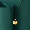 2025 Novo Estilo Antigo Xiangyun Xiaopang Fu Colar Corrente Clavícula Feminino Novo Estilo Chinês Tudo de Bom Pequeno Dourado Tuo Colar