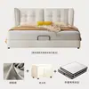 Estilo Creme Luz de Cama Luxo Ins Estilo Tecido Cama Cama de Casal Cama de Tecido Quarto Principal Cama Celebridade da Internet Moderna Simples Tecnologia Cama de Tecido