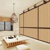 Papel tapiz de esterilla de bambú artificial, esterilla de ratán, tela para pared, tela de pared viva, sala de té japonesa, restaurante, papel tapiz de lino y paja