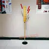 Soporte de exhibición para espino confitado caña de madera objetivo para insertar espino confitado estante de paja antiguo para puestos de pintura con azúcar