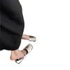 Zapatos plateados estilo brisa de noche estilo francés Jin Bukang para mujer, suela plana, otoño, nuevo estilo, elegante, estilo hada, para ir al trabajo, cabeza cuadrada, boca baja, Mary