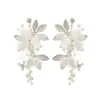Brincos de Noiva com Desconto Limitado Acessórios para Vestido de Casamento Brincos de Noiva Liga de Metal Pérola Artificial Acessórios Venda Direta de Fábrica