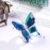 Espejo Cruzado Amazon Mariposa de Cristal Bola de Cristal Adornos Animales Pequeños Creativos Decoración de Coche Manualidades Regalos Navideños