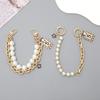 Yilian novo estilo Chanel Pérola cadeia portátil dupla cadeia pulseira pulseira caixa de telefone chaveiro-cadeia resistente a quedas atacado