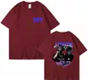 Camiseta de Manga Corta Unisex Tkpa Estilo Retro Vintage Europeo y Americano Estampada Lavada Comercio Exterior Independiente Camiseta Unisex