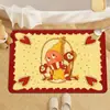 Alfombrilla de Piso de Tierra de Diatomeas de Dibujos Animados, Alfombrilla Absorbente de Agua Antideslizante para Baño, Alfombrilla Decorativa Linda para la Entrada del Baño, Disponible para Dropshipping