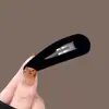 Pasador Flockeado Pinza Pequeña para el Cabello Gota de Agua Pinza BB Otoño e Invierno Pasador de Gama Alta Pinza para Flequillo Pinza Lateral Accesorio para el Cabello para Mujeres