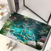 Alfombrilla de Baño con Visualización 3D para el Suelo del Hogar, Puerta del Inodoro, Absorción de Agua, Antideslizante, Alfombrilla Suave de Diatomeas, Venta al por Mayor
