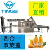 Máquina Empacadora de Bebida de Cerveza de Piña Personalizada, Cerveza de Frutas, Jugo Frutal, Máquina Tres en Uno de Llenado y Sellado, Máquina Mezcladora de Bebidas
