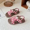 Sandalias de Niña Verano Estilo Coreano Sandalias de Princesa para Niña Suela Suave Antideslizantes Zapatos para Niños de 3-6 Años Sandalias de Playa de Verano