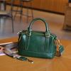 Bolso Boston de Cuero Genuino para Hombro y Cruzado, Estilo Nuevo Primavera 2026, Bolso de Mano de Piel de Vaca de Primera Capa de Alta Gama, Versátil para Mujer