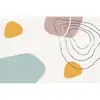 Alfombra para Sala de Estar Pintura Abstracta Estilo Minimalista Alfombra de Noche para Dormitorio del Hogar Modelo Nuevo 2025 Impermeable y Resistente a Manchas Alfombra Completa para Piso