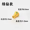 Latón Antiguo Chapado en Oro 24K Alta Retención de Color Pagoda de Tres Vías Cuentas de Buda Incrustaciones de Circonita Pulsera Hecha a Mano DIY Cuentas Superiores