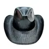 Chapéus de Palco para Carnaval de Halloween, Chapéus de Cowboy Coloridos, Chapéus de Cowboy Iridescentes a Laser, Chapéus para Performance em Festivais