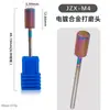 Broca de Tungsteno para Uñas Exclusiva Transfronteriza de Gran Venta, Broca de Aleación de Tungsteno Recubierta de Azul y Recubierta de Color, Broca para Eliminar Uñas