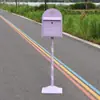 Buzón de hierro forjado retro estilo europeo modelo de buzón caja de sugerencias caja para cartas y periódicos a prueba de lluvia para exteriores accesorios decorativos de moda en internet