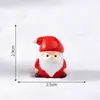 Nuevo producto transfronterizo: Paisaje navideño en miniatura, decoraciones DIY de Papá Noel y muñeco de nieve, adornos colgantes de bola de cristal, figuritas navideñas pequeñas