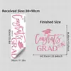 BRUP Inglés "Felicidades Graduado" Temporada de Graduación Pegatina de Pared con Textura Mate Imitación Pegatina Decorativa Autoadhesiva BR5573F