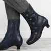 Botas de Mujer de Caña Media Nuevas Otoño e Invierno 2020 Botas Jgb2020N0004041