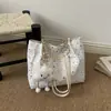 Bolsa de Tote Grande Capacidad Estilo Coreano Verano 2026 Nueva Bolso de Hombro para Viaje Bolso con Cadena de Puntos y Cielo Estrellado