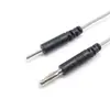 Cable personalizable de pin de electrodo 2.0 a clavija banana 4.0, cable de conexión para pruebas de fisioterapia, admite especificaciones personalizadas