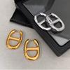 Pendientes Huecos Geométricos para Mujer, Estilo Simple y Genial, Nuevos Aretes Metálicos de Moda, Pendientes Hip-Hop Punk