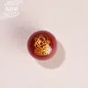 Deus da Riqueza de Cinco Vias Ágata Natural Contas Soltas Ágata de Cinco Elementos de Alta Qualidade Contas Redondas Pulseira de Contas Feita à Mão Acessórios de Estampagem a Quente Atacado