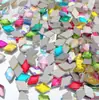 6*10mm Rombos Fondo Plano Super Brillantes Joyería para Uñas Accesorios de Joyería de Pedrería de Vidrio Arte de Uñas Portátil Diamante Al Por Mayor