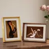 Suporte de Exibição para Porta-Retratos com Acabamento de Alto Padrão, Moldura Vazia Personalizada para Fotos de 6 Polegadas, Transformado em um Álbum de Fotos, Pôster ou Suporte de Exibição para Porta-Retratos