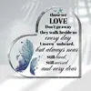 Adornos de corazón acrílicos personalizados transfronterizos, regalos de aniversario para madres, amigos y seres queridos en Amazon, recuerdos en forma de corazón