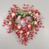 Guirlanda Decorativa em Forma de Coração com Tulipas para o Dia dos Namorados Transfronteiriça, Enfeite de Pendurar para Casa, Casamento, Parede Decorativa Rosa Brilhante