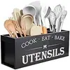 Caixa Organizadora de Utensílios de Cozinha Transfronteiriça Caixa de Armazenamento de Facas e Garfos para Bancada Suporte Organizador de Ferramentas de Cozinha para Armário