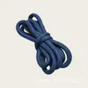 Corda Trançada Redonda de Poliéster Colorido de 5,5 mm com 32 Fios, Camada Única, Não Elástica, para DIY, Cadarços Redondos Ins Tendência Dopamina