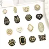 Acrílico Francés Retro Pintado Dorado Cuentas Planas Cuentas Redondas Hecho a Mano DIY Joyería Pulsera Collar Colgante Accesorios Cadena para Teléfono Móvil