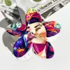 Patrón de Horquilla Impreso con UV de Flor Transfronteriza Se Puede Personalizar con Horquilla Personalizada Pinza de Tiburón Accesorios para el Cabello de Horquilla de Plumeria de Gama Alta