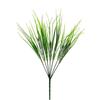 Planta verde de simulación, césped de primavera, flor artificial de plástico para interiores y exteriores, balcón, decoración de plántulas falsas, accesorios de mesa, flor artificial, planta pequeña en maceta.