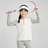 Sudadera Infantil con Media Cremallera y Manga Larga para Niños y Niñas, Nuevo Estilo Otoño/Invierno, Forro Polar, Que Absorbe la Humedad, Absorbe el Sudor, Ropa de Entrenamiento, Ropa de Ciclismo para Niños Mayores
