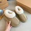 Botas de Nieve de Suela Gruesa para Mujer con Felpa Gruesa Calientes de Invierno Zapatos de Mujer 2026 Nuevos Zapatos de Piel Zapatos de Pan Zapatos de Algodón de Caña Baja