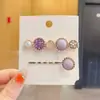 Grampo de franja floral elegante estilo francês para mulheres, presilha de cabelo única com estampa de leopardo da moda, novo acessório de cabelo tipo presilha doce e descolado 2026