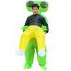 Especial transfronterizo para el Festival de Halloween divertidos suministros para fiestas disfraz de juego ET alienígena verde ropa inflable