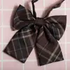 Cuello de Camisa con Lazo de Cuadros Estilo Japonés JK Flor para Mujer Estilo Universitario Foto de Graduación Camisa con Lazo Gratis Traje de Buceo con Lazo