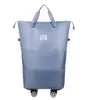 Bolsa de equipaje expandible con ruedas giratorias, almacenamiento con separación de compartimentos secos y húmedos, bolsa para viajes de negocios y gimnasio, capacidad extragrande, bolsa de viaje resistente al agua