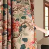 1 Pieza Nuevas Cortinas de Flores y Pájaros Fantasma para Sala de Estar Dormitorio Cortinas Decorativas Decoración Personalizada Cortinas con Bolsillo para Barra