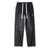 Jeans para hombre gruesos, cálidos para otoño e invierno, forrados de polar, corte recto holgado, pantalones largos casuales de pierna ancha estilo retro americano