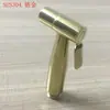 Interruptor de botón de acero inoxidable alta presión antioxidante para mujer lavadora manos libres alto flujo pistola rociadora para inodoro