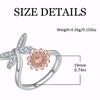 Anillo de Libélula de la Cadena de Suministro Transfronteriza Kaman TEMU SHEIN Anillo Ajustable para Mujer como Regalo para Mamá