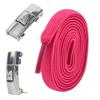 Hebilla de Cordón Elástico Perezoso de 8 mm Sin Atar Cordón de Zapato Elástico de 8 mm de Ancho para Hombres y Niños Sujetador Sin Atar